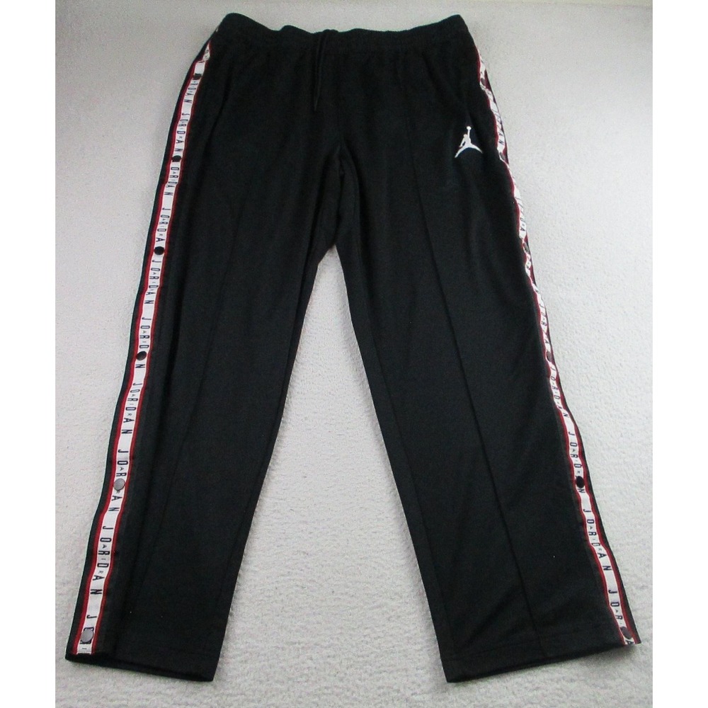 Jordan Tearaway Pants Mens 2XL Black Dri-FIT Snap Side Track Jumpman AJ1108-010 - Picture 2 of 14